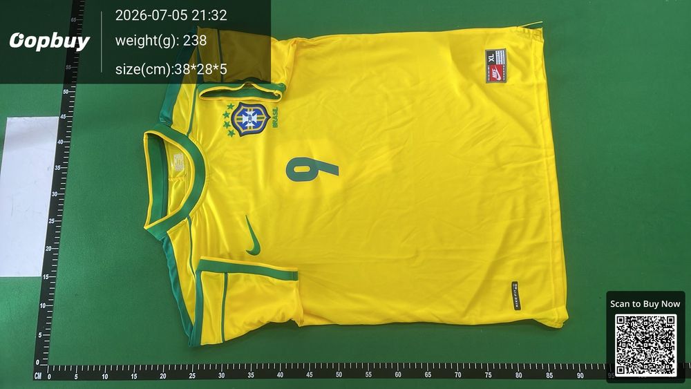 1998 Season Brazil Home Retro Fan Version QC photo 2