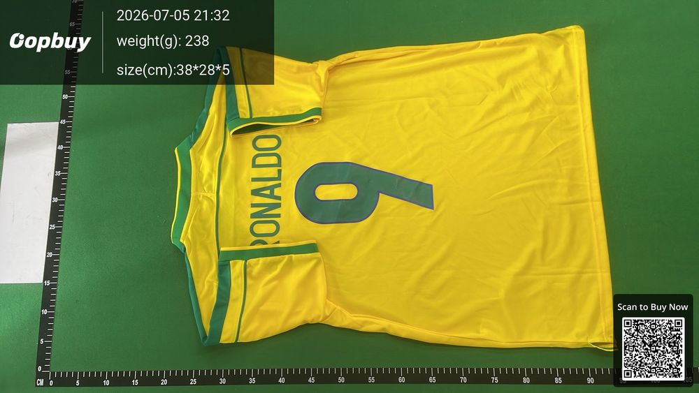 1998 Season Brazil Home Retro Fan Version QC photo 3