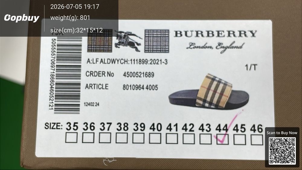 Burberry Slides QC photo 5
