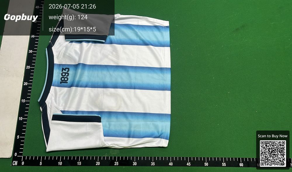 2026 FIFA World Cup Argentina Home Cropped Jersey QC photo 3