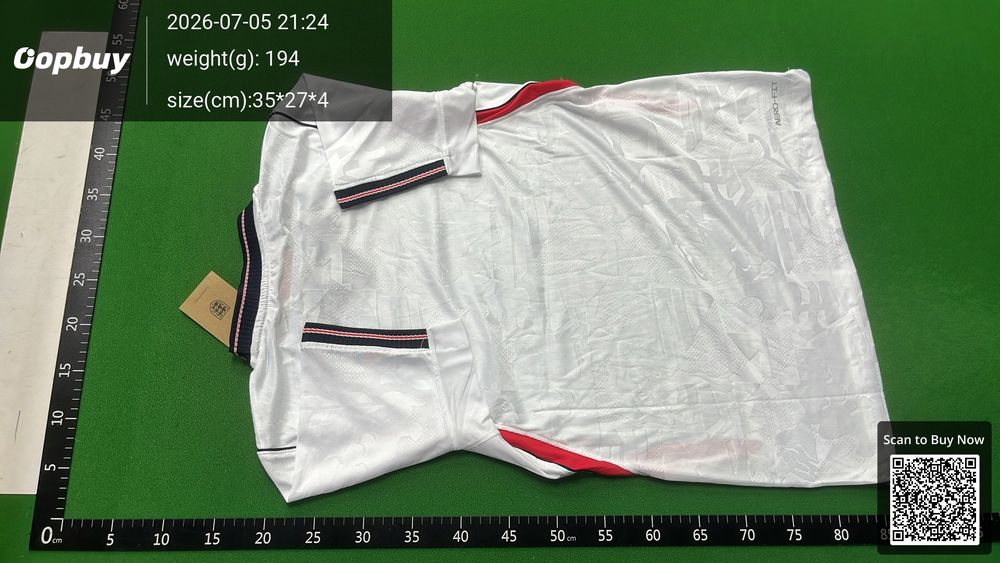 2026 World Cup England Home Jersey Player Version QC photo 3