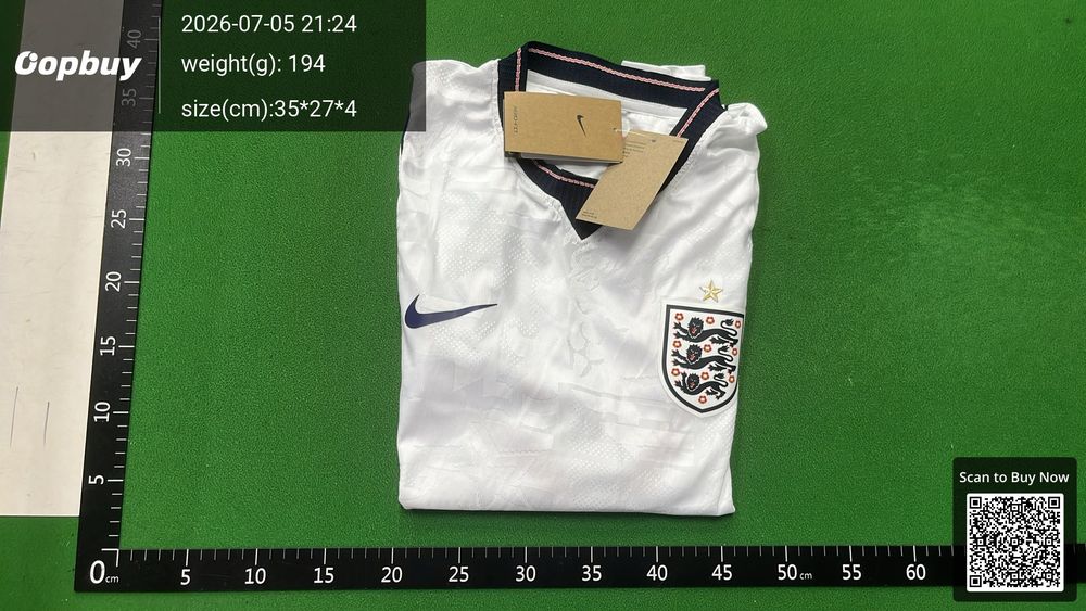 2026 World Cup England Home Jersey Player Version QC photo 4