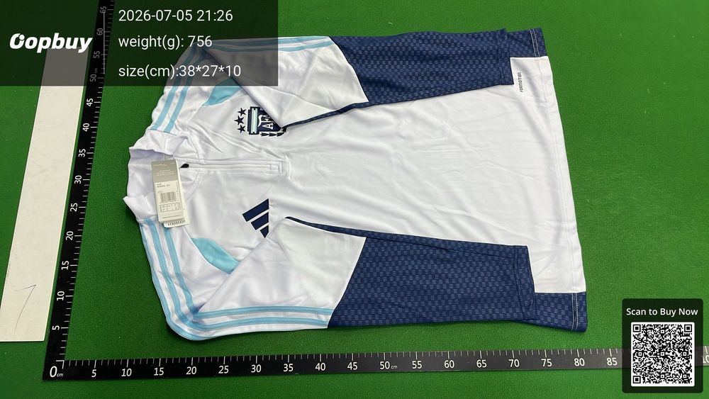 2026 FIFA World Cup Argentina White Half-Zip Training Set QC photo 2