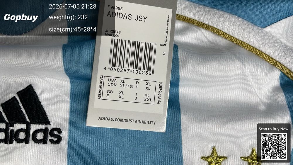 2006 Season Argentina Home Retro Fan Version QC photo 1