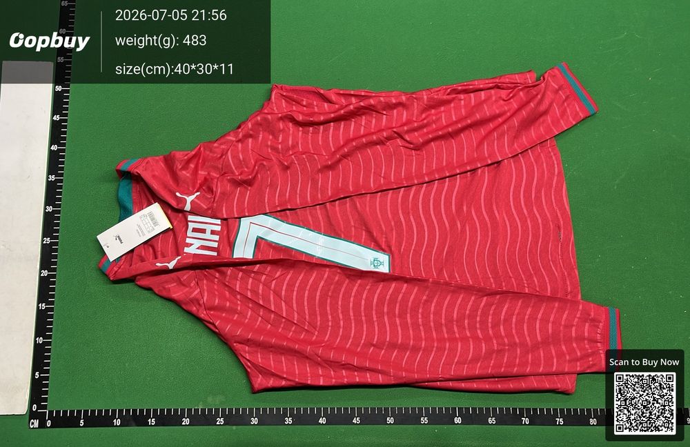 2026 FIFA World Cup Portugal Home Long Sleeve Player Version QC photo 3