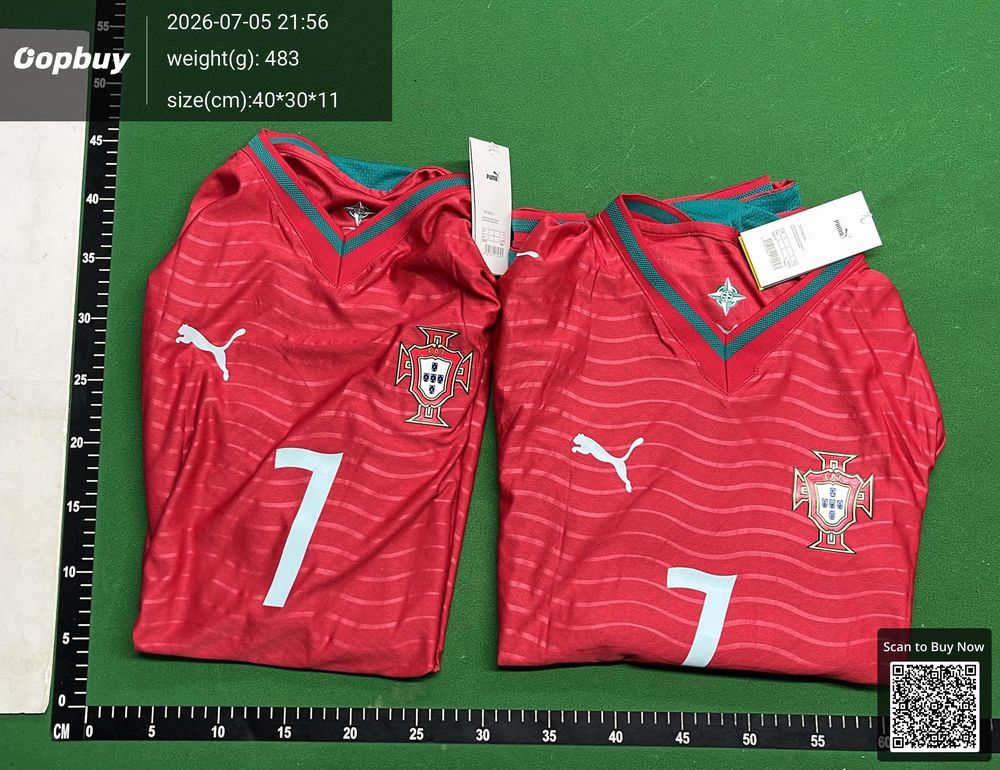 2026 FIFA World Cup Portugal Home Long Sleeve Player Version QC photo 4
