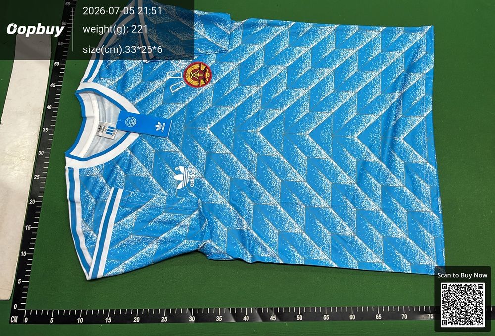 1988 Season East Germany Away Retro Fan Version QC photo 2
