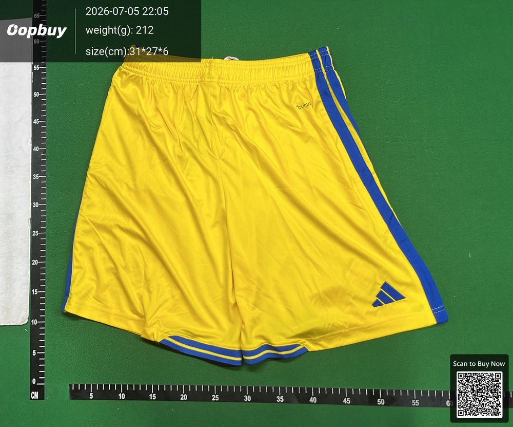 2026 FIFA World Cup Sweden Home shorts QC photo 3