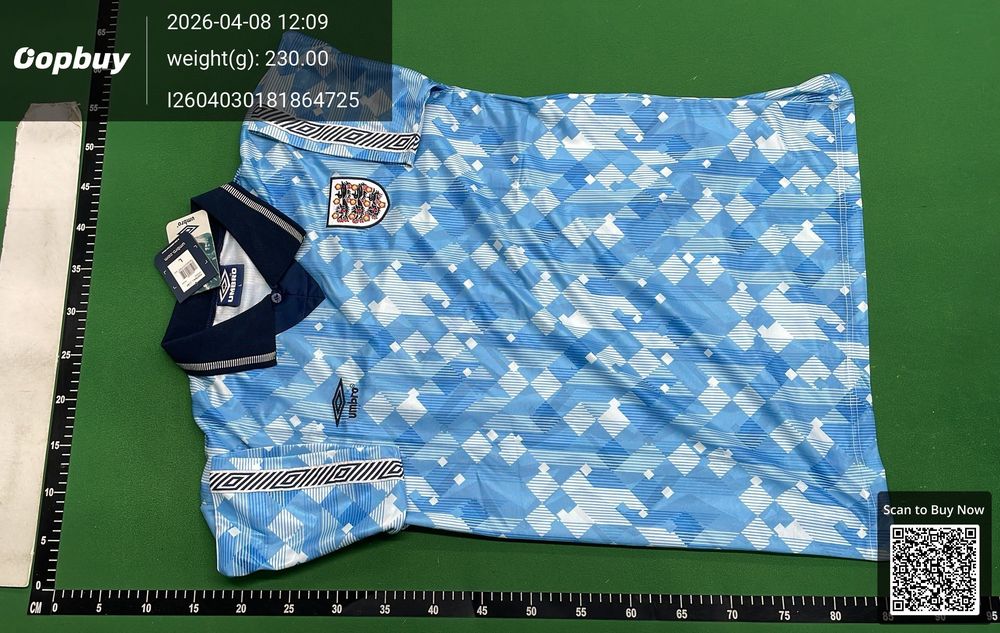 1990 Season England Away Retro Fan Version QC photo 2