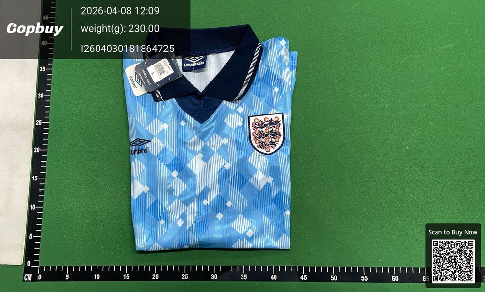 1990 Season England Away Retro Fan Version QC photo 4