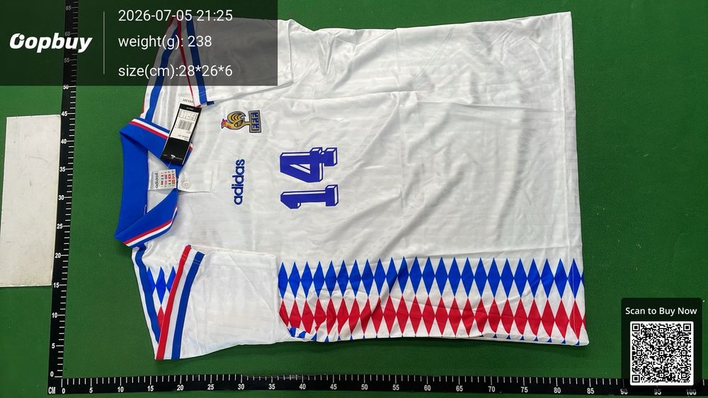 1994 Season France Away Retro Fan Version QC photo 2