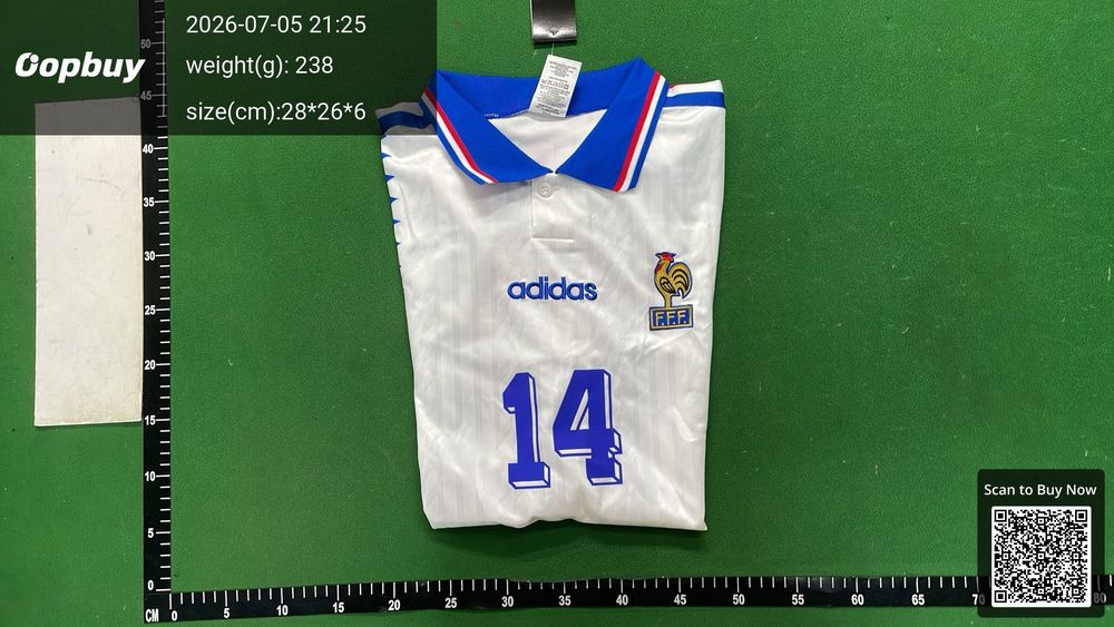 1994 Season France Away Retro Fan Version QC photo 4