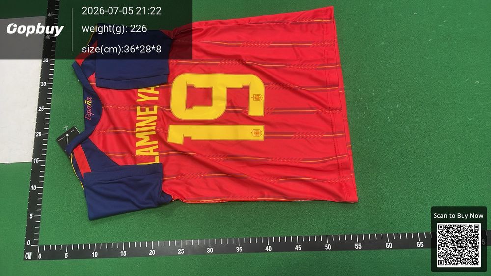 2026 FIFA World Cup Spain Home Kids Kit QC photo 3