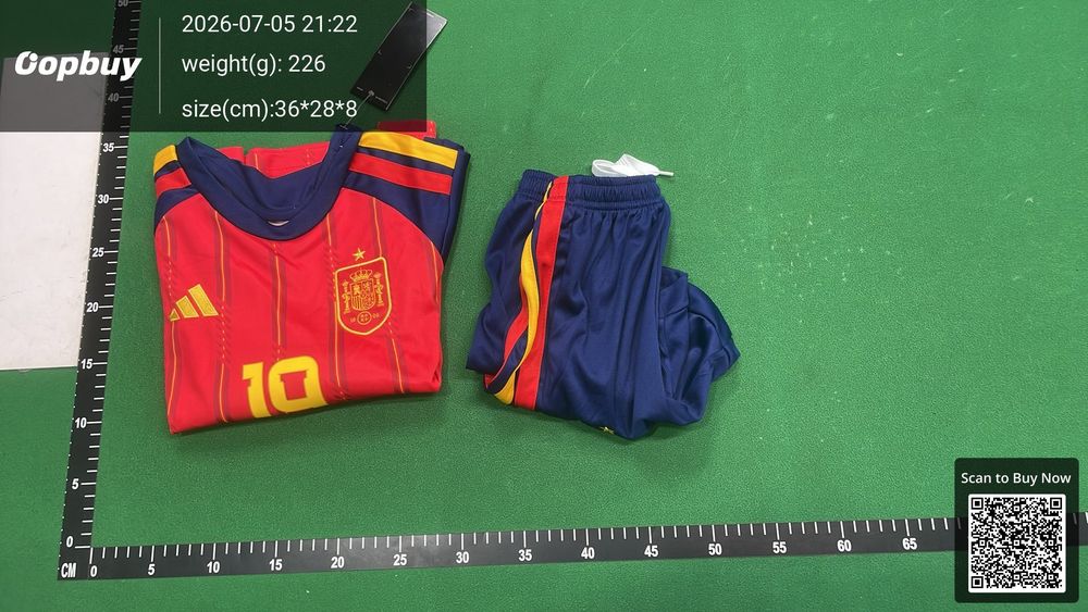 2026 FIFA World Cup Spain Home Kids Kit QC photo 5