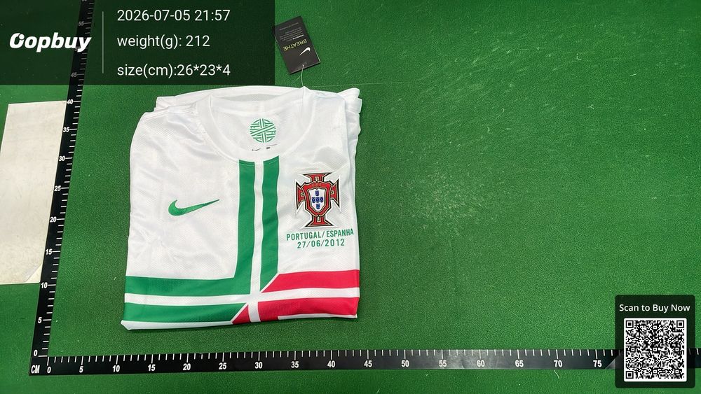 12/13 Season Portugal Away Long Sleeve Retro Fan Version QC photo 4